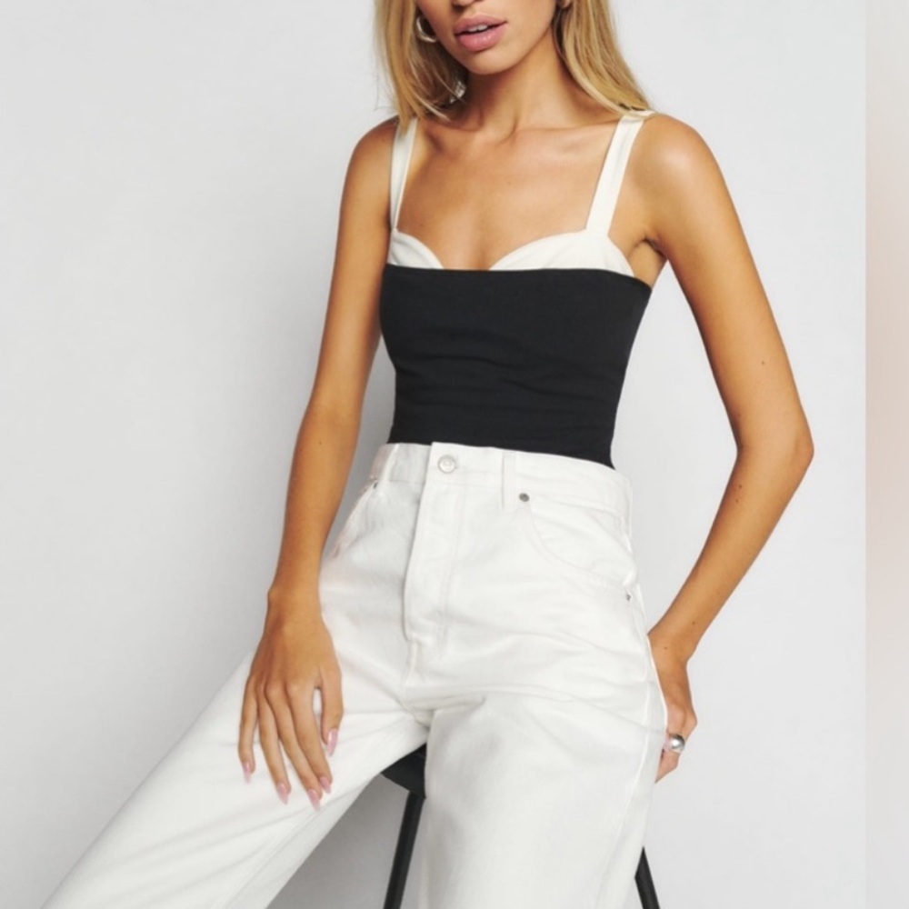 Black and White Women's Top
